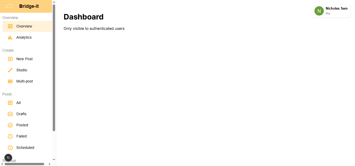 Dashboard Screenshot